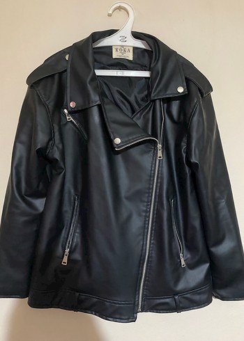 m Beden siyah Renk Siyah Deri Biker Ceket