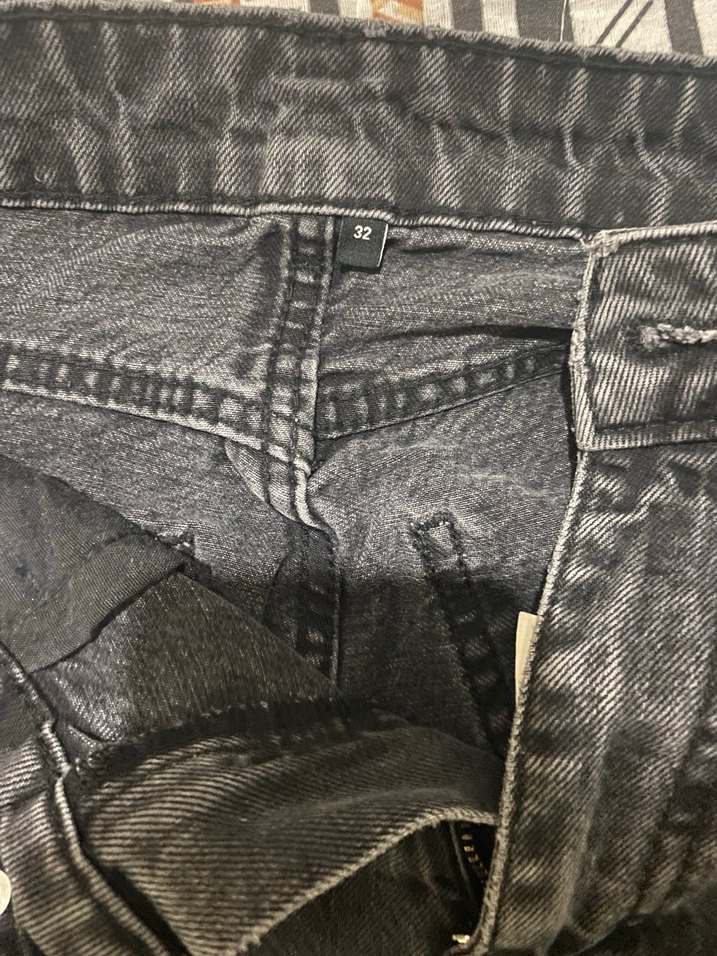 Wide leg siyah jeans pantolon trendyol - Görsel 4