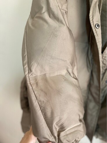 Defacto kapüşonlu şişme mont kahve bej - Görsel 9