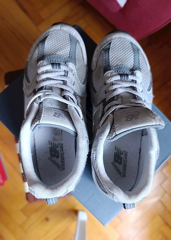 32 Beden beyaz Renk New Balance Gri Beyaz Spor Ayakkabı Velcro