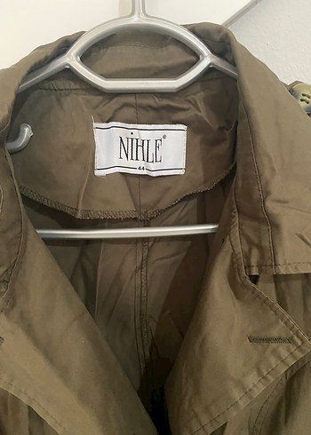 Bej Midi Kadın Trençkot, Düğmeli, İnce Kesim - Görsel 2