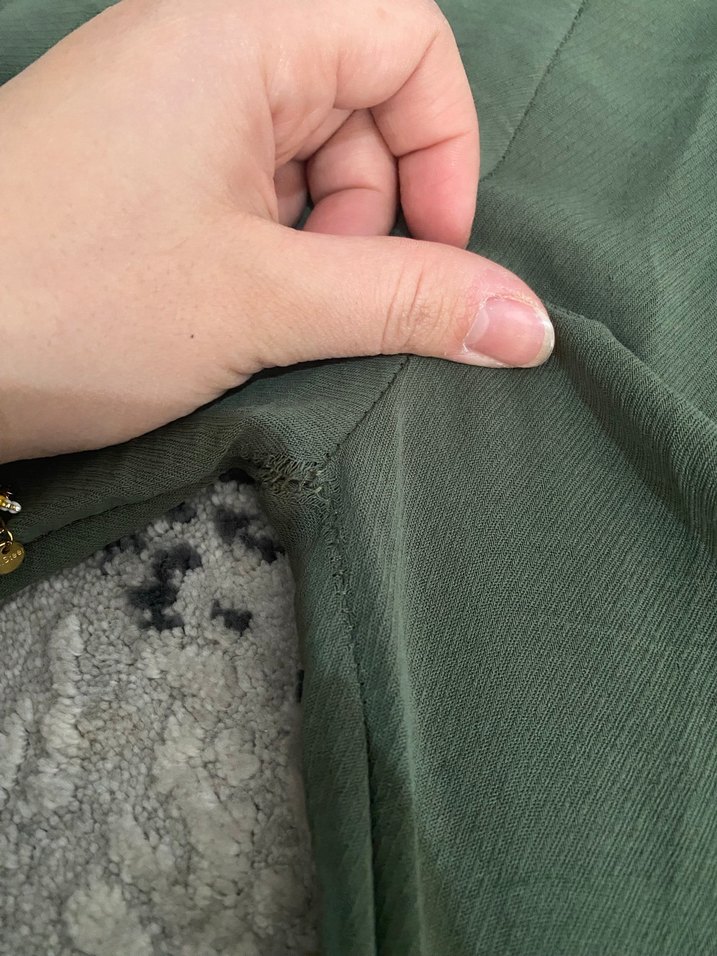 Kadın Haki Bol Kesim Pantolon - Görsel 2