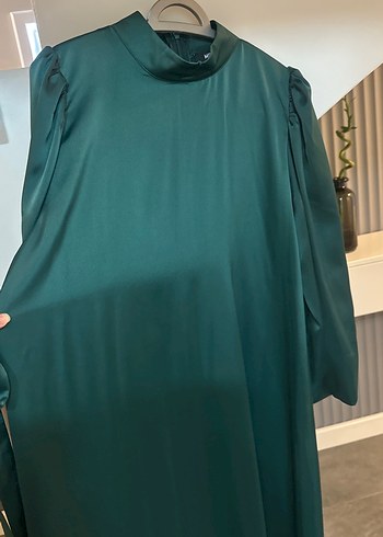 Kemerli Yeşil Kadın Elbise/Abiye - Görsel 6