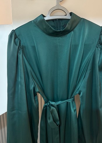 Kemerli Yeşil Kadın Elbise/Abiye - Görsel 3