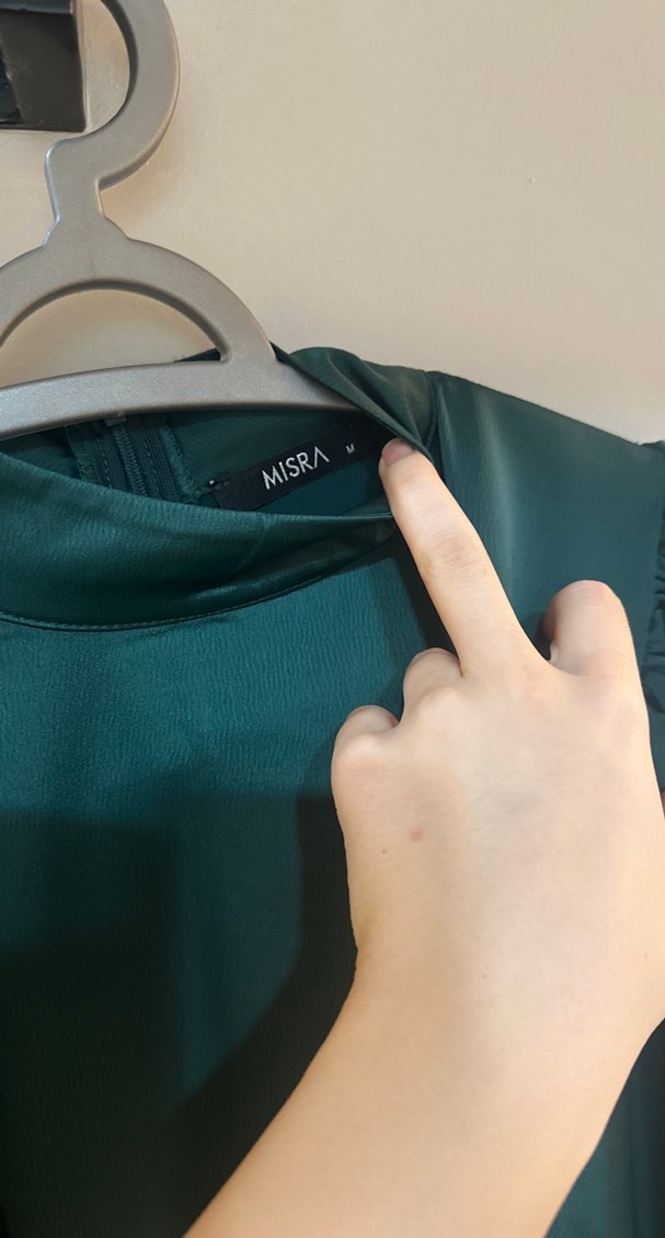 Kemerli Yeşil Kadın Elbise/Abiye - Görsel 4