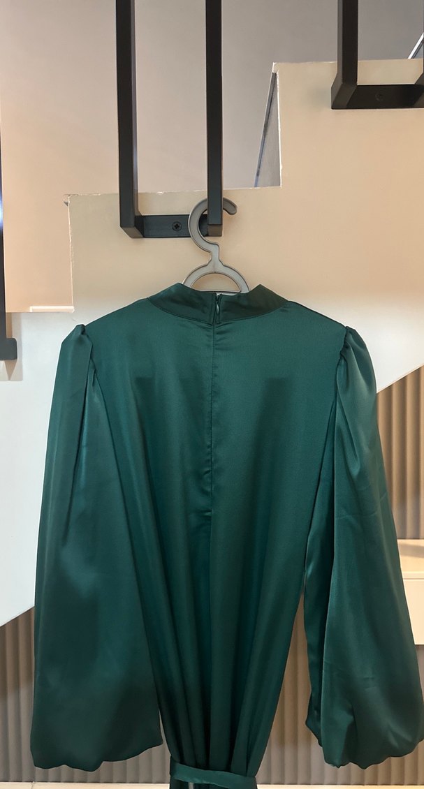 Kemerli Yeşil Kadın Elbise/Abiye - Görsel 5