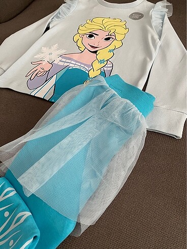 Diğer Disney Lisanslı Elsa Tütü Pijama Takımı