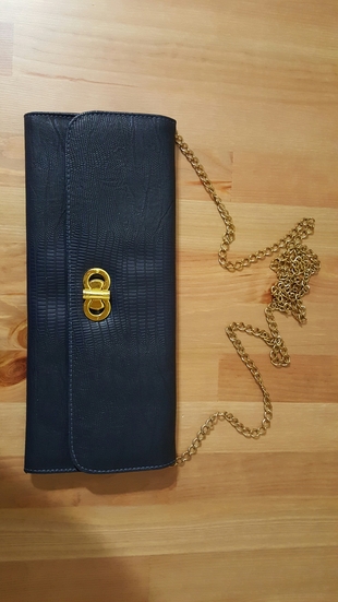 lacivert clutch 