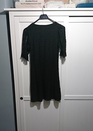 Topshop siyah dantel kısa elbise