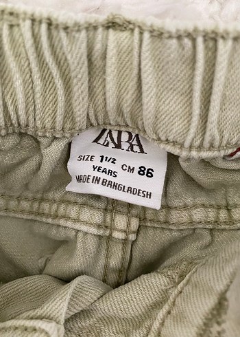 Zara Bej Keten Rahat Kesim Erkek Çocuk Pantolon