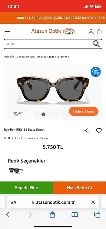 ray-ban 2186
