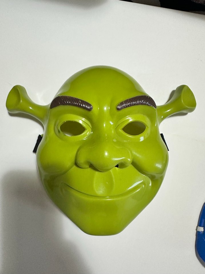 2 adet Mavi Kedi ve Shrek Figürlü Maske - Görsel 2