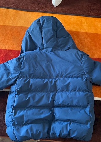 Zara Kapüşonlu Koyu Mavi Erkek Mont - Görsel 4