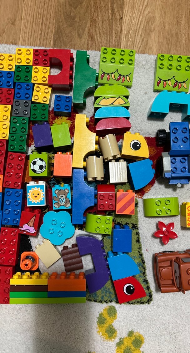 Renkli Lego Duplo Blok Seti (114 parca) - Görsel 3