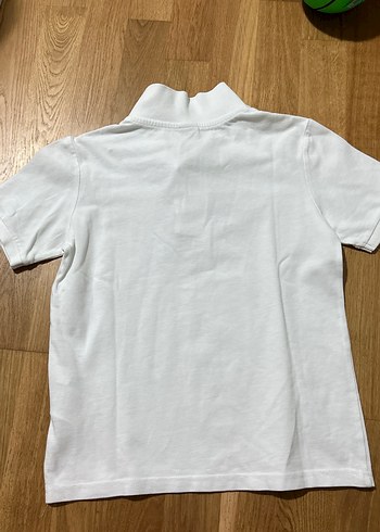Beyaz Erkek Çocuk Kısa Kollu Polo Yaka Tişört - Görsel 3