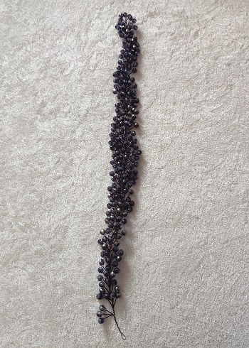 Mor Boncuklu Parlak Kadın Taç - Görsel 3