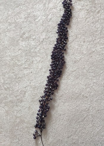 Mor Boncuklu Parlak Kadın Taç - Görsel 4