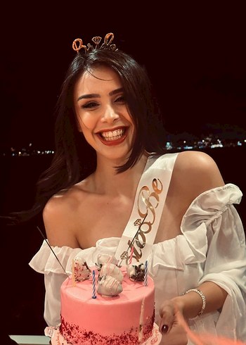 Beyaz Straplez Midi Transparan Abiye Elbise - Görsel 4