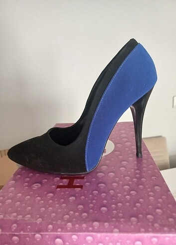 36 Beden Süet stiletto topuklu ayakkabı
