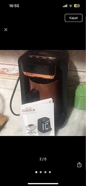Arzum okka rick kahve makinası