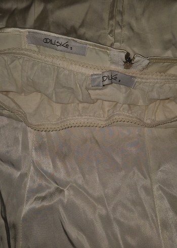 Beyaz Straplez Uzun Abiye Elbise - Görsel 10