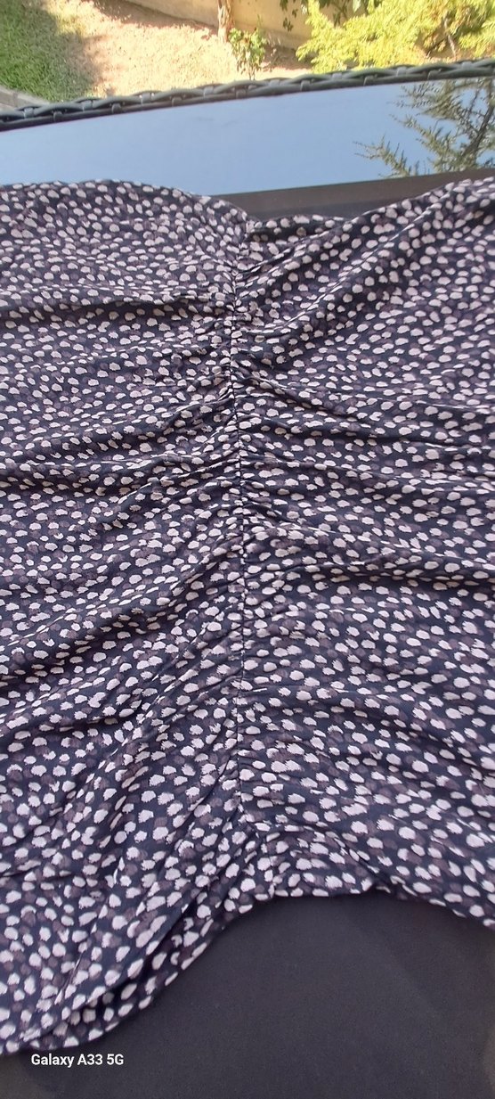 Gri Bohem Midi Elbise - Görsel 4