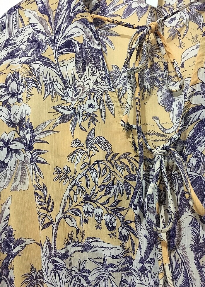 Mango desenli bluz gömlek - Görsel 3