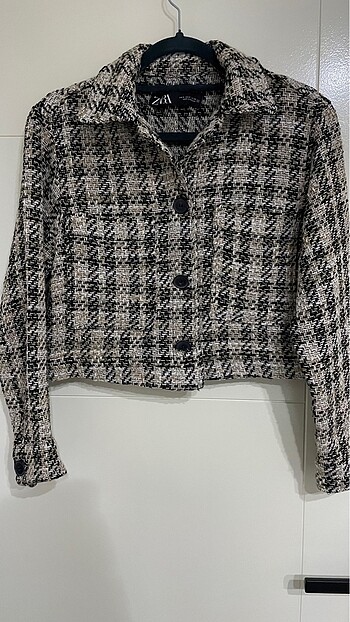 Zara crop tüvit ceket