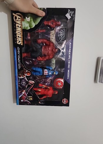 Kırmızı Avengers Figür Seti - Görsel 2