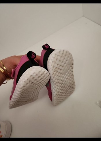 Kız Çocuk Pembe Cırt Cırtlı Spor Ayakkabı - Görsel 3