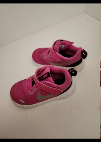 Kız Çocuk Pembe Cırt Cırtlı Spor Ayakkabı - Görsel 4