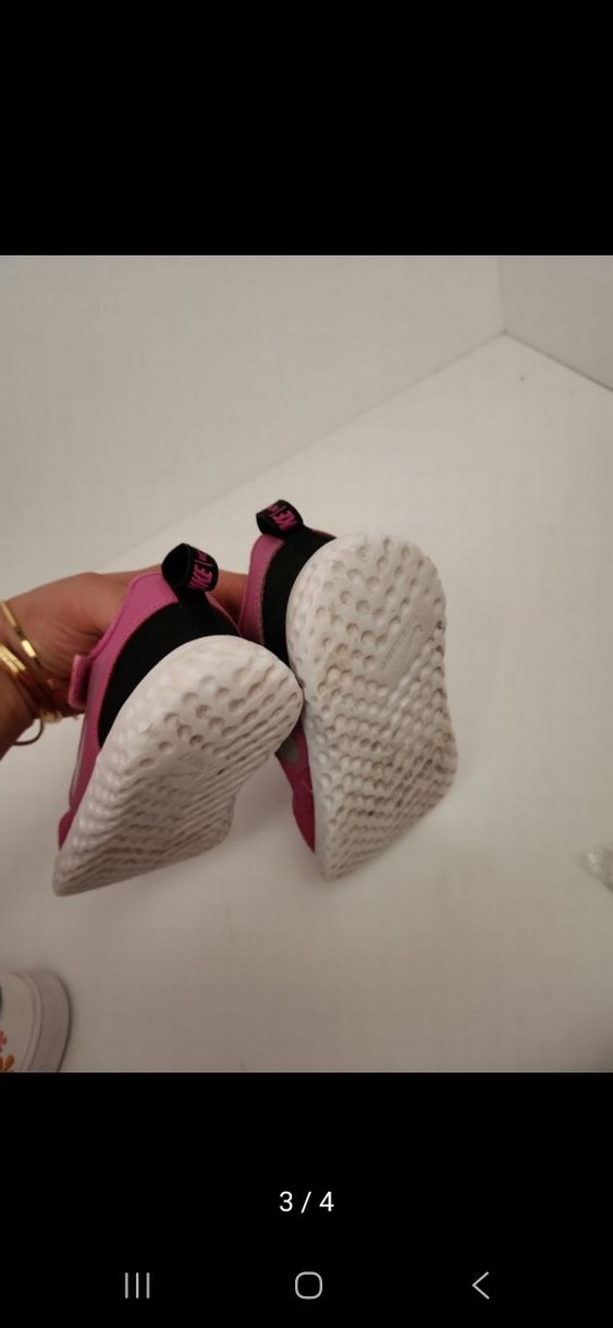 Kız Çocuk Pembe Cırt Cırtlı Spor Ayakkabı - Görsel 3