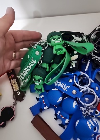 Renkli Rock Punk Kadın Anahtarlık Tane fiyatıdır - Görsel 4