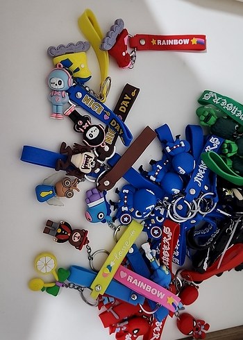 Renkli Rock Punk Kadın Anahtarlık Tane fiyatıdır - Görsel 5