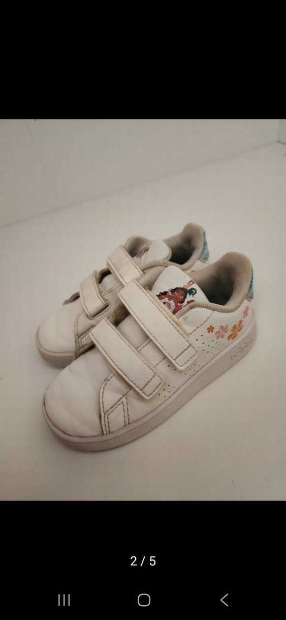 Kız Çocuk Beyaz Cırt Cırtlı Spor Ayakkabı - Görsel 2