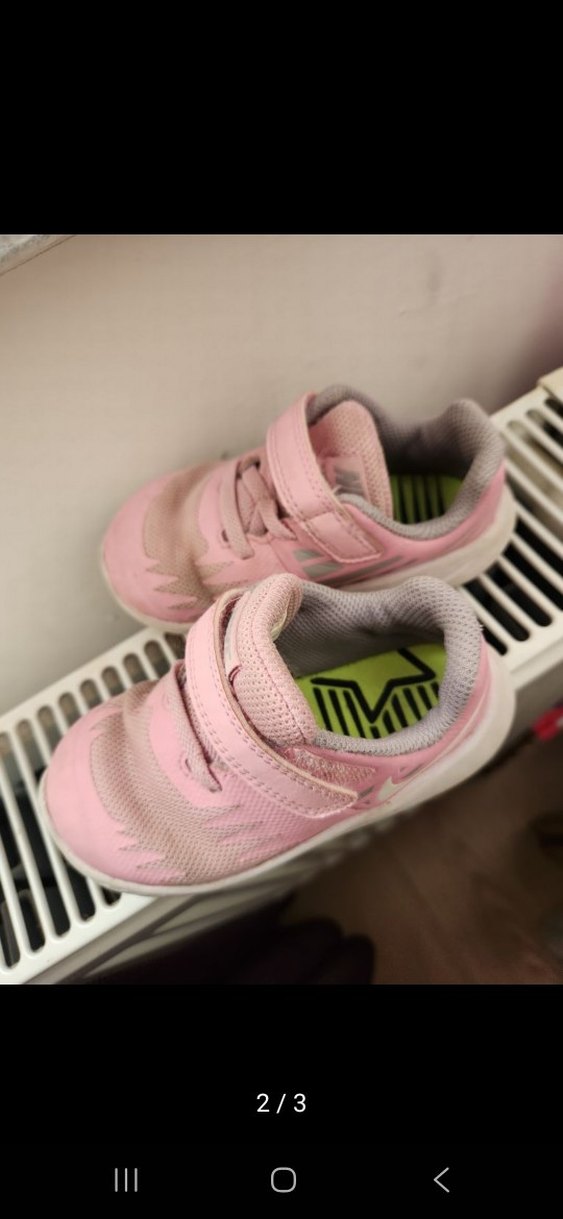 Kız Çocukları için Pembe Cırtlı Spor Ayakkabı - Görsel 2