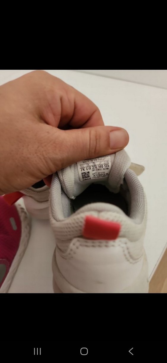 Kız Çocuk Beyaz Cırt Cırtlı Spor Ayakkabı - Görsel 4