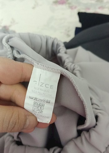 Gri Kadın Rahat Kesim Pantolon tunik takım - Görsel 4