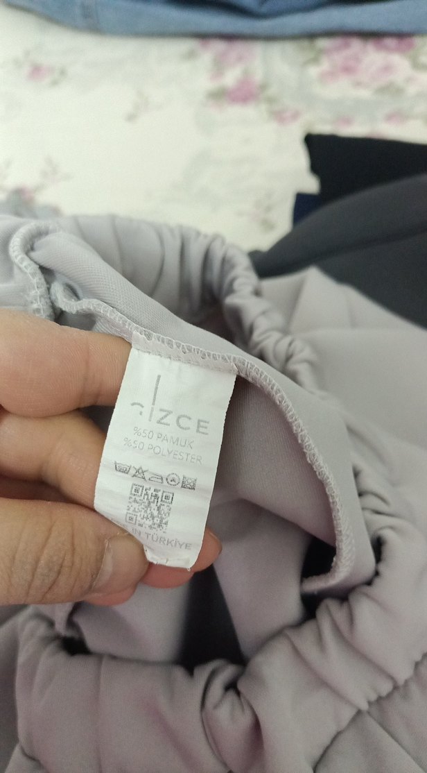 Gri Kadın Rahat Kesim Pantolon tunik takım - Görsel 4