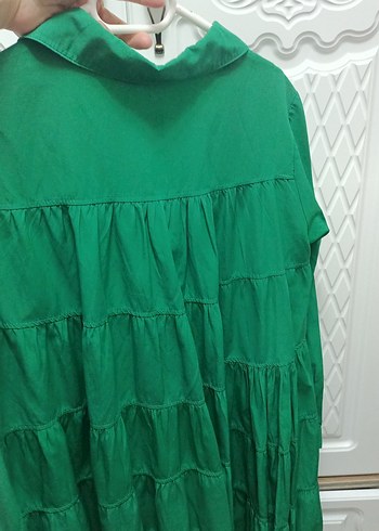 Yeşil Düğmeli Kadın Gömlek - Görsel 2