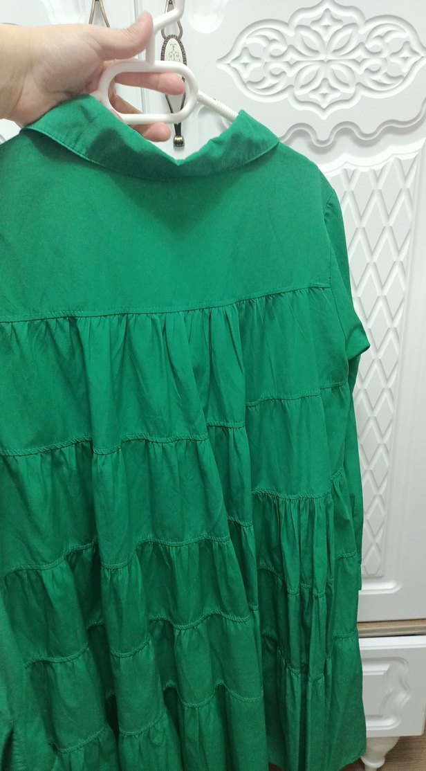 Yeşil Düğmeli Kadın Gömlek - Görsel 2