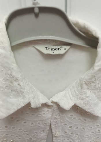 Nakışlı Beyaz  Gömlek - Görsel 2