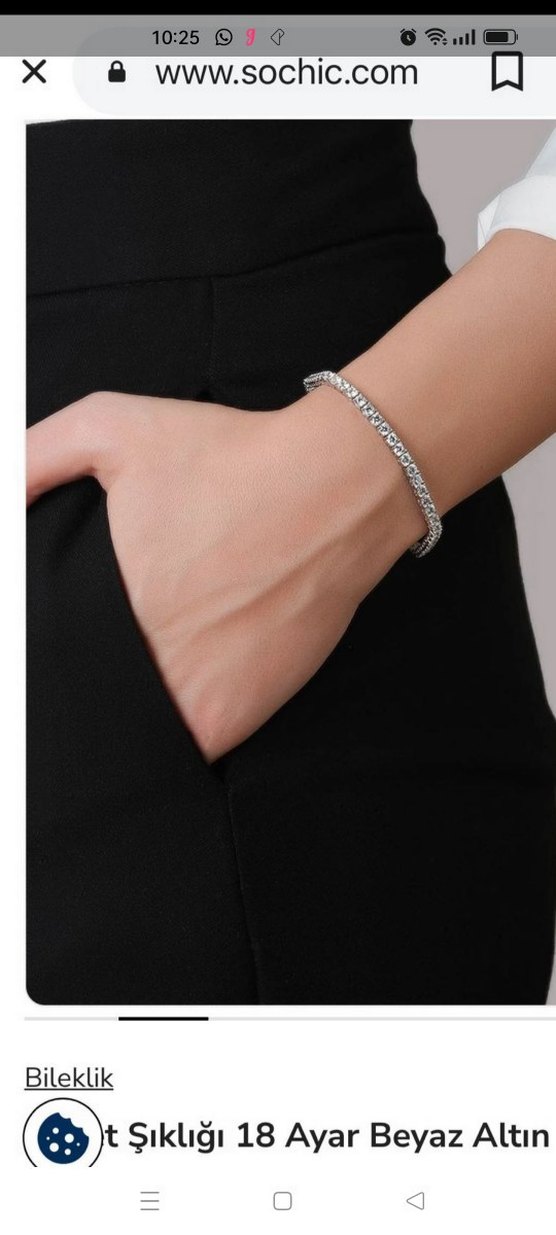 Parlak Altın kaplama Kadın Bileklik - Görsel 3