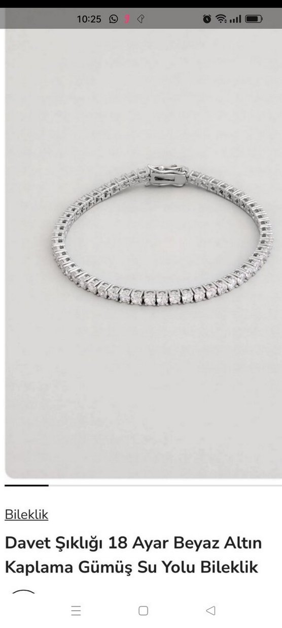 Parlak Altın kaplama Kadın Bileklik - Görsel 4