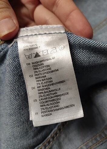 xs Beden mavi Renk H&m crop kot ceket