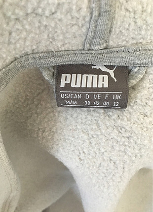 Puma sweatshirt ceket gri
