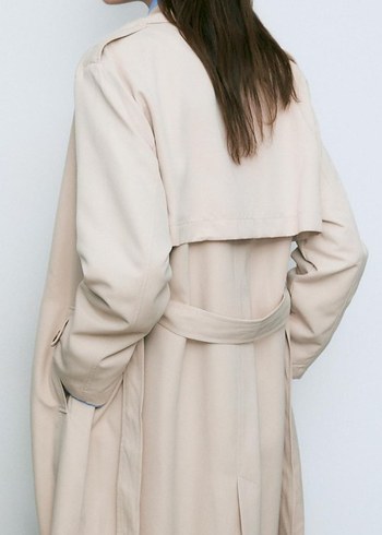Bej Midi Kadın Trençkot - Görsel 2
