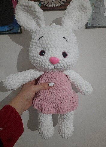 Amigurumi yumuş tavşan 43cm