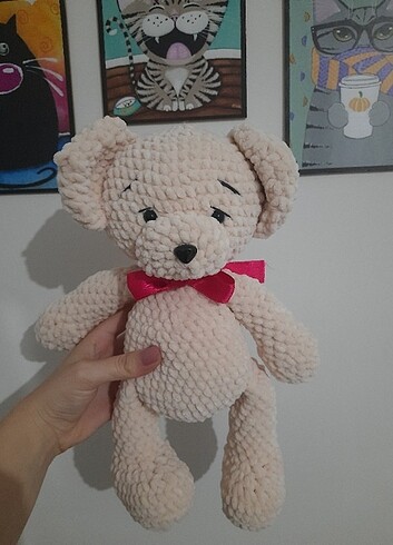 Amigurumi peluş ayıcık 36cm