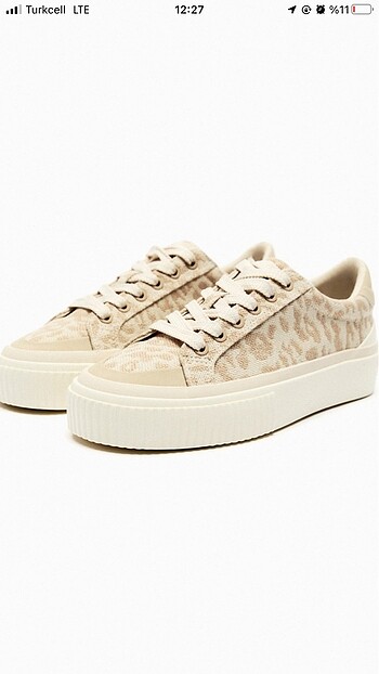 Zara leopar desen ayakkabı